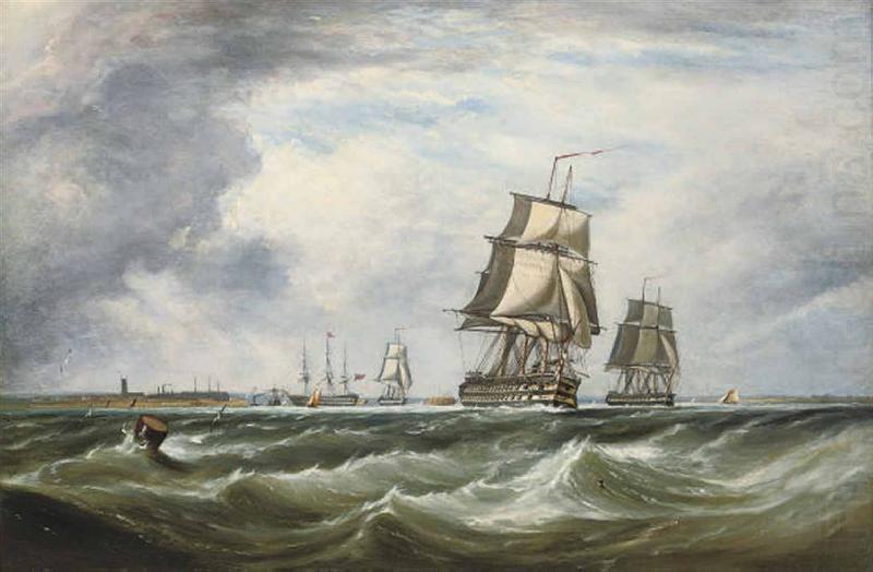 A Royal Naval Squadron running out of Portsmouth, Ebenezer Colls